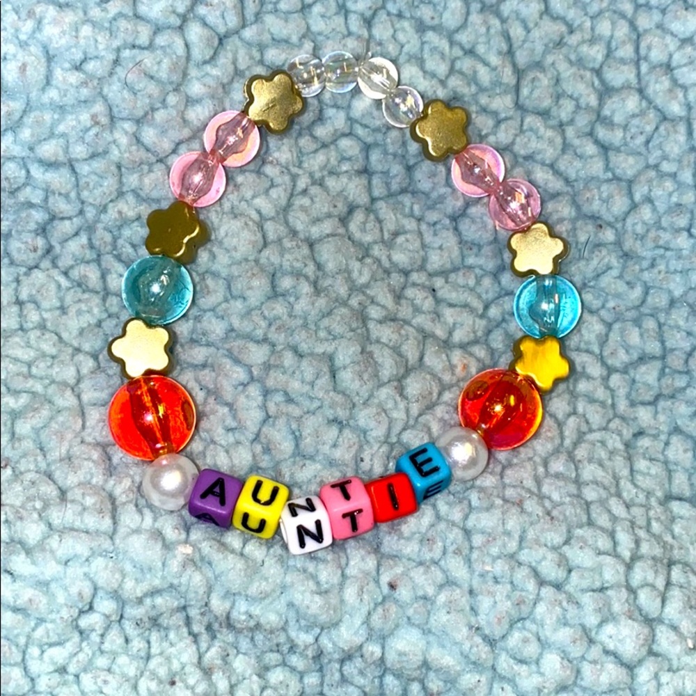 Auntie handmade bracelet, gift, love